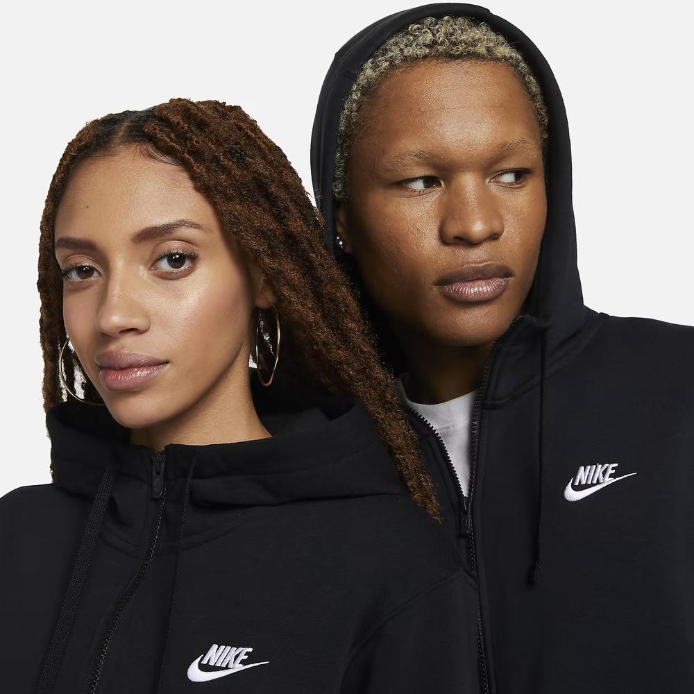 Blúza Nike NSW W Club Hoodie FZ BV2645-010 - čierne