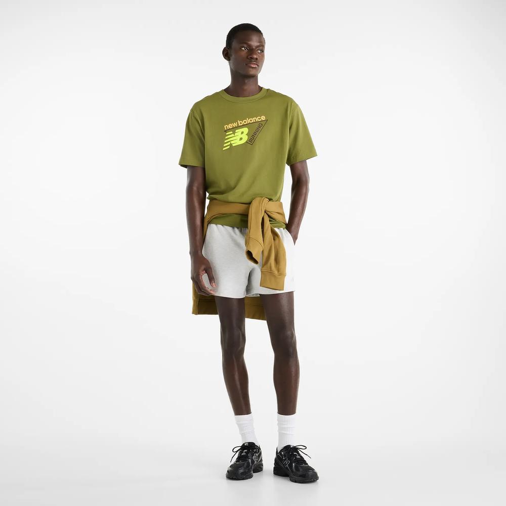 Pánske tričko New Balance Classic Tri-Logo MT61N1YVGEE - zelené