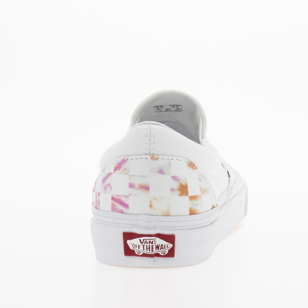 Topánky Vans Classic Slip-On Aura Checkerboard VN0A5JLXWHT1 - biele
