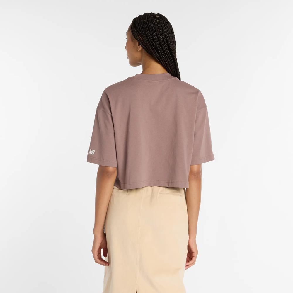 Dámske tričko New Balance WT53904EAS - hnedé