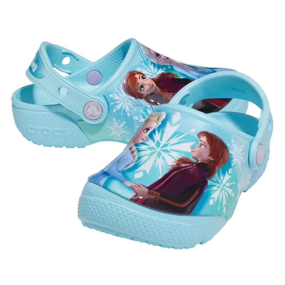 Klapky Crocs Toddler Fun Lab Disney Frozen II Clog 206804-4O9 - modré