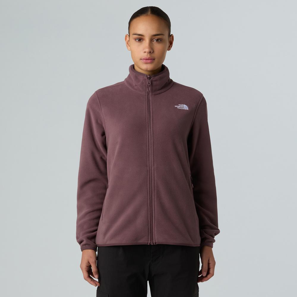 Dámská blúza The North Face 100 Glacier Full-Zip Fleece 0A8D2FBQ71 - bordóvé