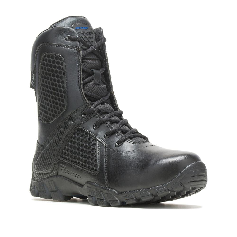 Topánky Bates Shock 8 Side Zip E7008 - čierne