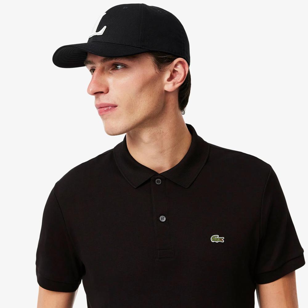Tričko Lacoste Cotton Shirt Regular Fit DH2050-031 - čierne