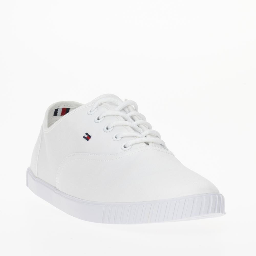 Topánky Tommy Hilfiger Canvas Lace Up FW0FW07805-YBS - biele