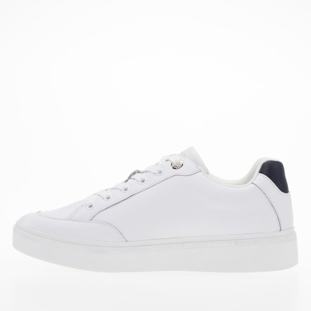Topánky Tommy Hilfiger Court Sneaker With Webbing FW0FW07106-YBS - biele