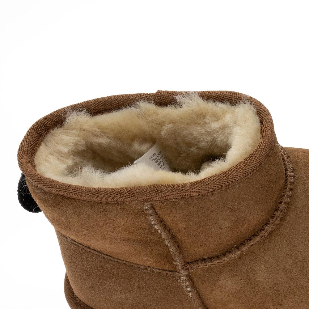 Topánky Emu Sharky Micro Womens Sheepskin W12548CHEB - hnedé
