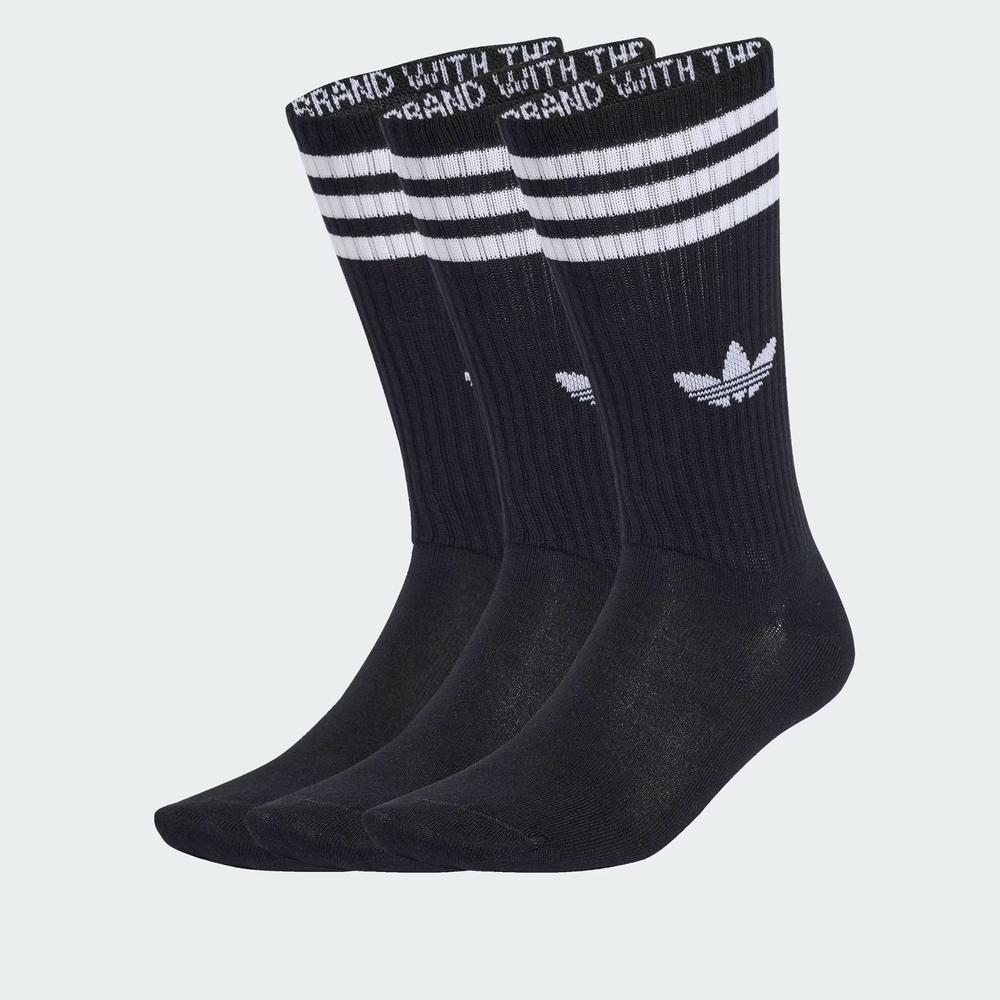 Ponožky unisex adidas Originals 3-Stripies High Crew 3 Pairs JV7417 - čierne