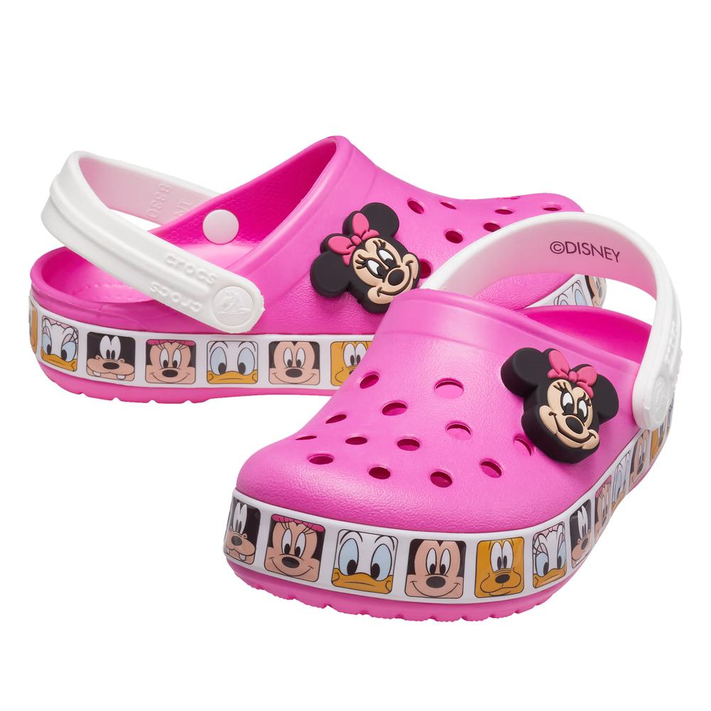 Klapky Crocs Toddler Fun Lab Disney Minnie Mouse Band Clog 207720-6QQ - ružové