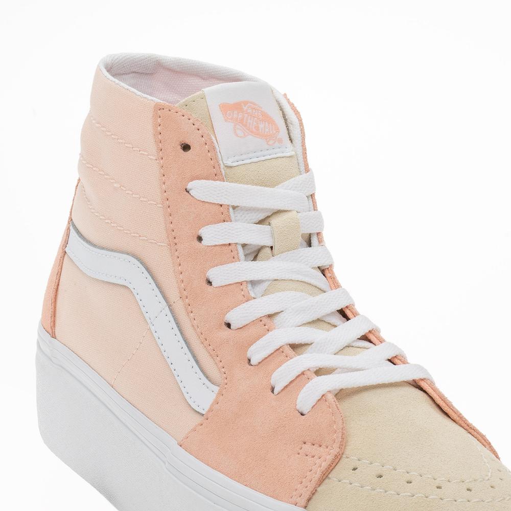 Topánky Vans Soft Suede SK8-Hi Tapered Stackform VN0A5JMKBOD1 - pomarančové