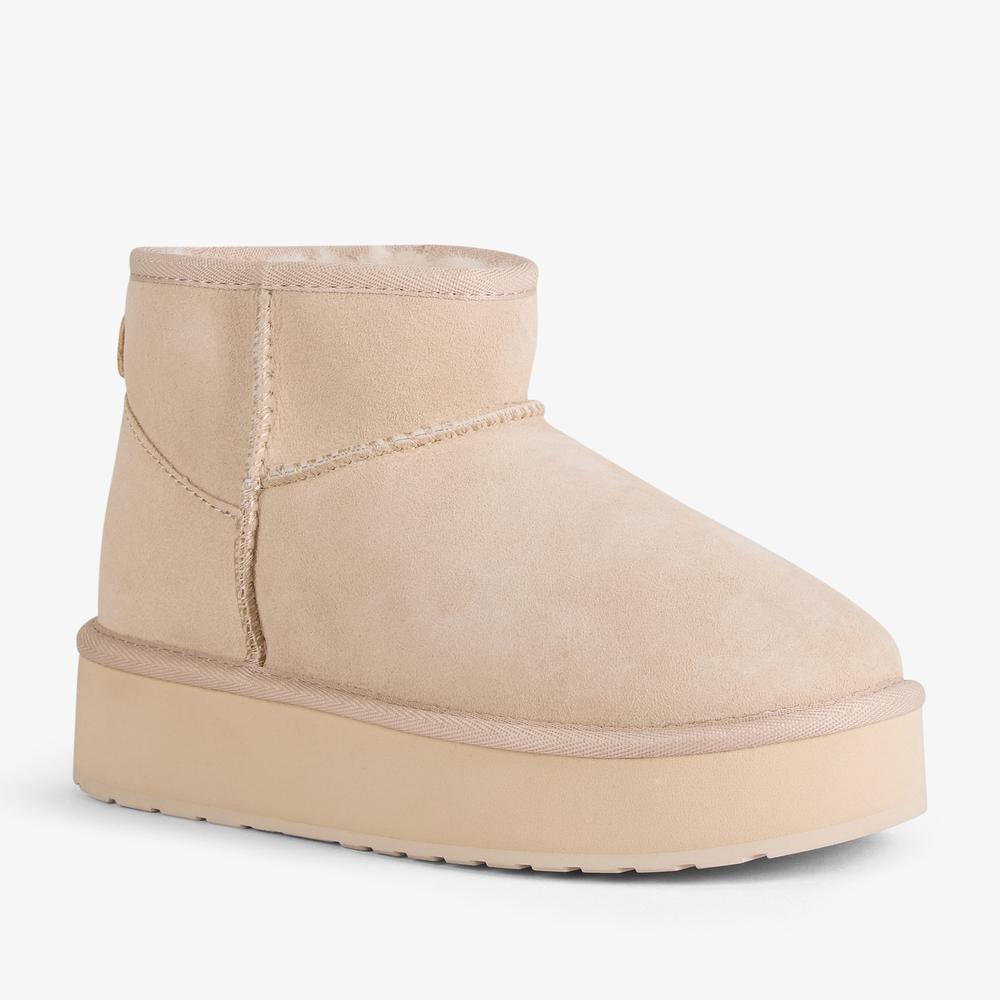 Topánky dámske Emu Australia Stinger Micro Flatform 2.0 W13296MACA - béžové