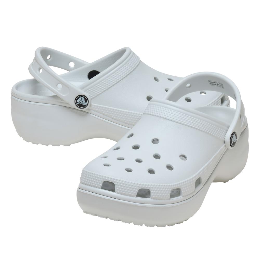 Klapky dámske Crocs Classic Platform Clog 206750-1NK - biele
