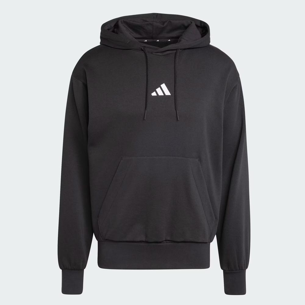 Blúza adidas Sportswear Essentials Feelcozy Fleece Hoodie JE3807 - čierne