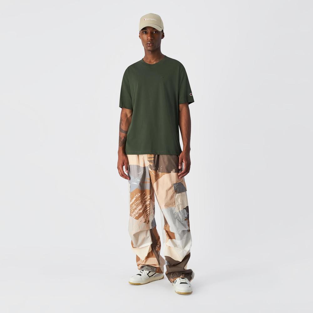 Tričko Champion Tonal Logo Crewneck 220278-GS508 - zelené