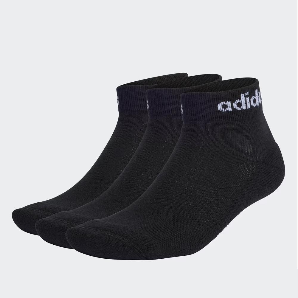 Ponožky unisex adidas Sportswear Linear Ankle Socks Cushioned Socks 3 Pairs IC1303 - čierne
