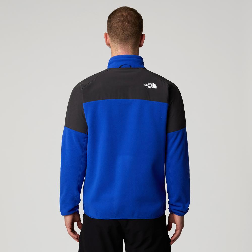 Blúza The North Face 100 Glacier Heavyweight Full-Zip Fleece 0A89JGJL11 - tmavomodré