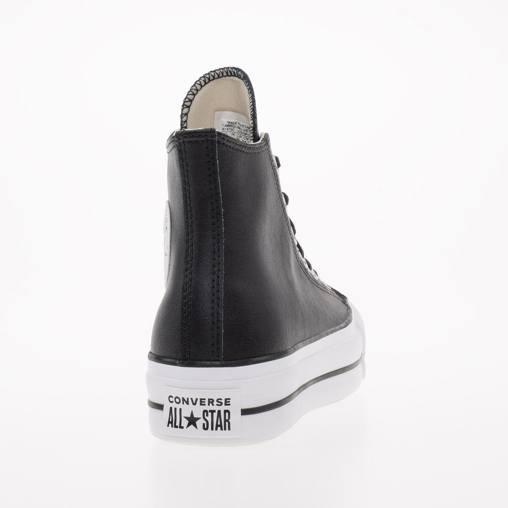 Topánky Converse Chuck Taylor All Star Lift Platform Leather 561675C - čierne