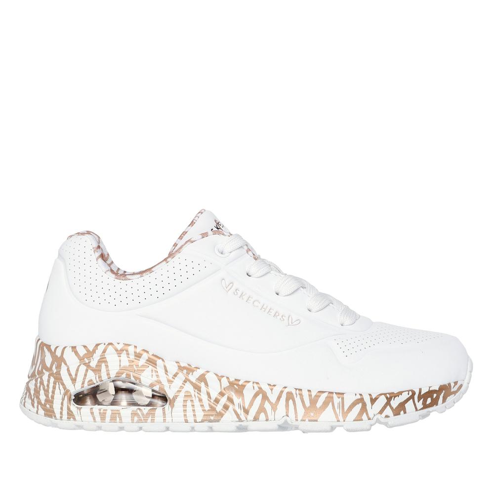 Topánky Skechers x JGoldcrown Uno Loving Love 155506WTRG - biele