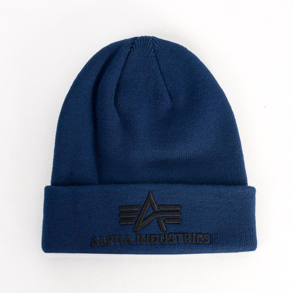 Čiapka Alpha Industries 3D Beanie 16891007 - modré
