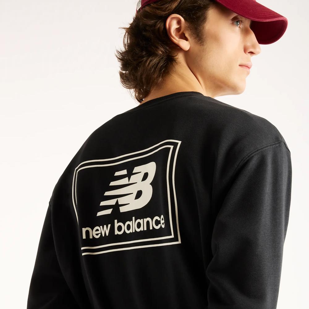 Pánska bunda New Balance Woven Label MT6175T5BK - čierne