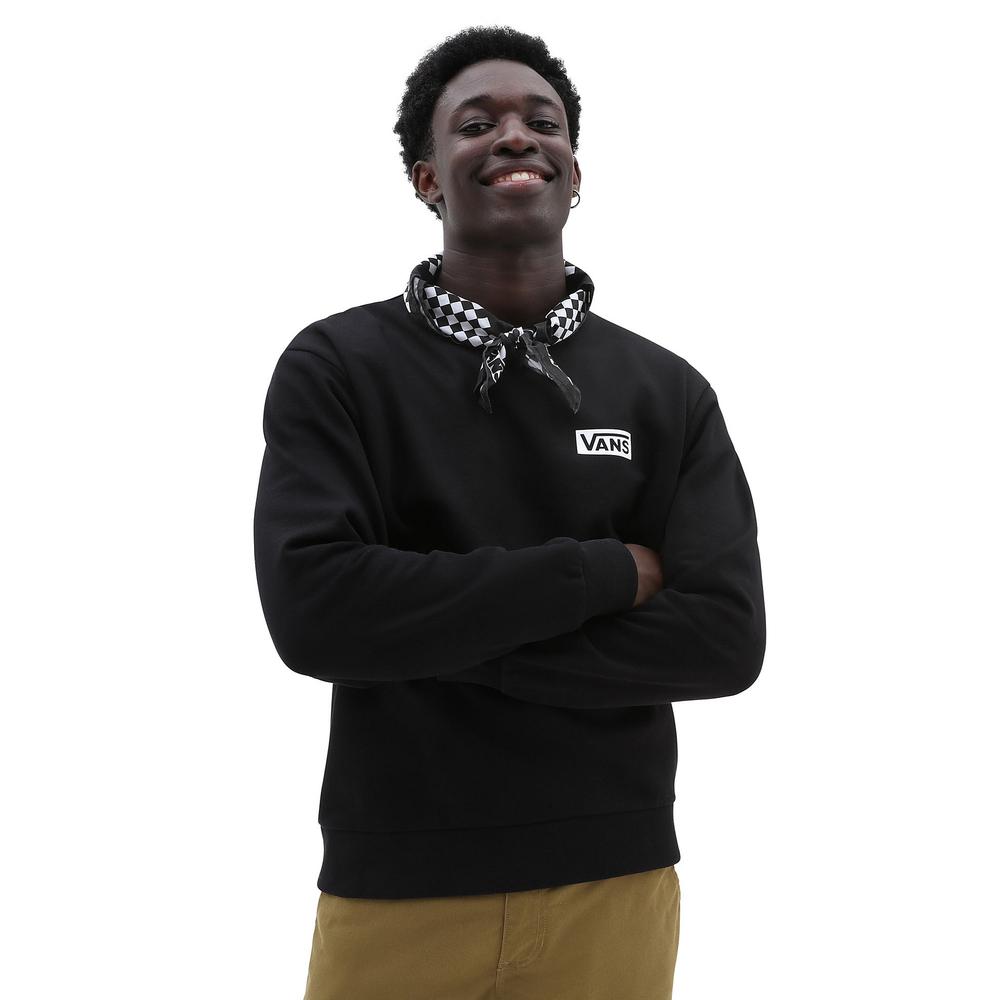 Blúza Vans Relaxed Fit Crew VN0007FPBLK1 - čierne