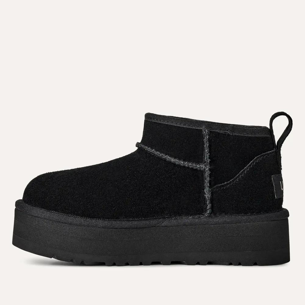 Detské topánky Ugg Classic Ultra Mini Platform 1157791K-BLK - čierne