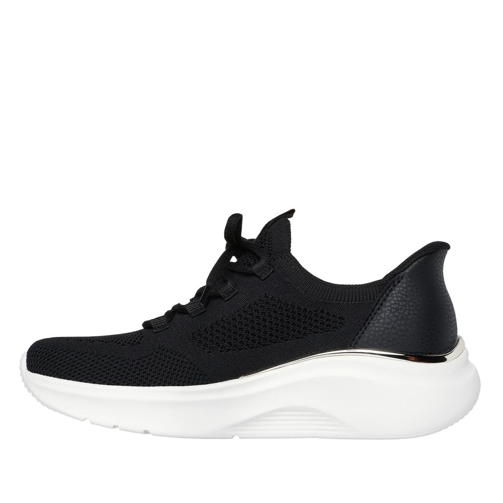 Dámske topánky Skechers Slip-ins Bobs Sport B Love Tru Delight 117617BLK - čierne