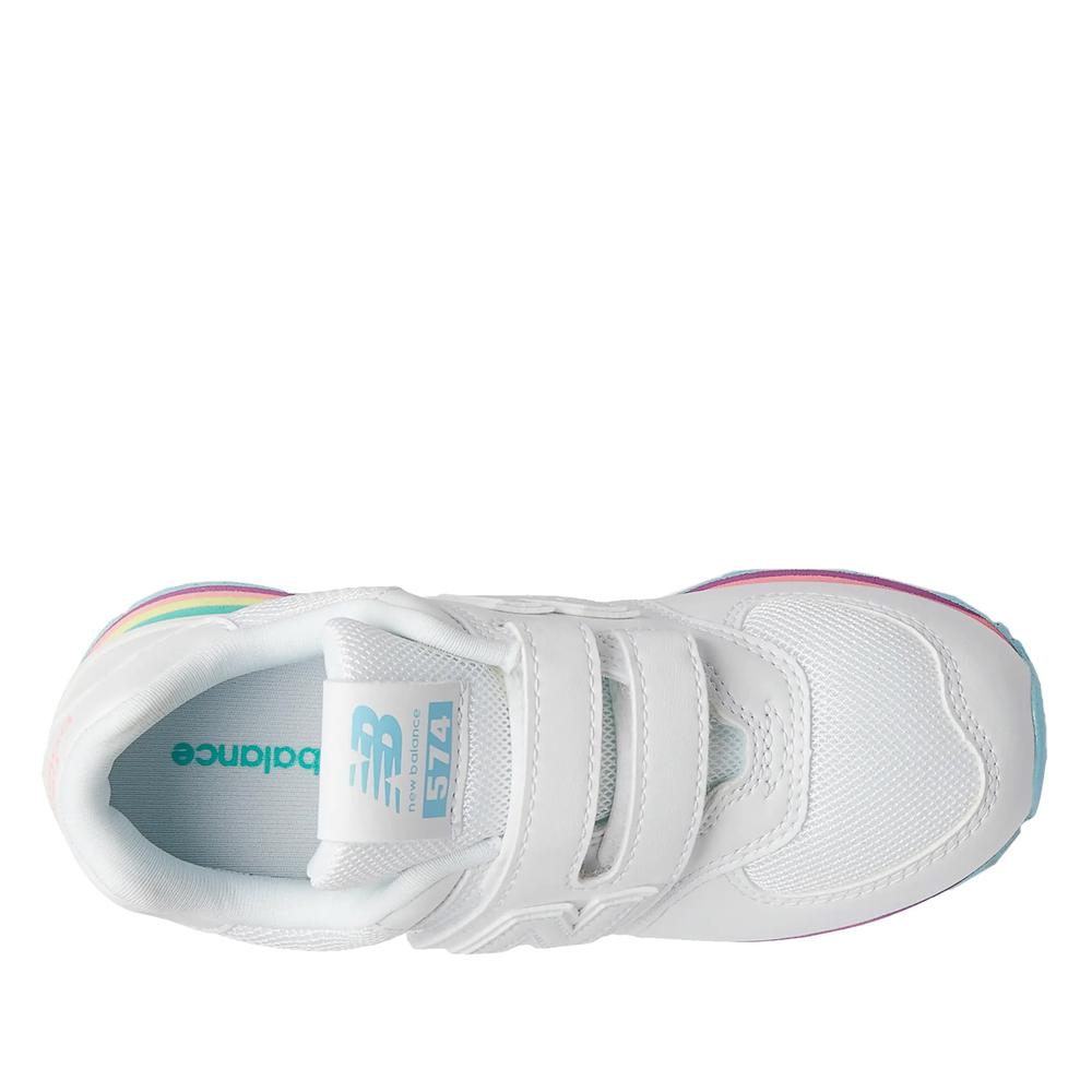 Detské topánky New Balance PV574KIJ - biele