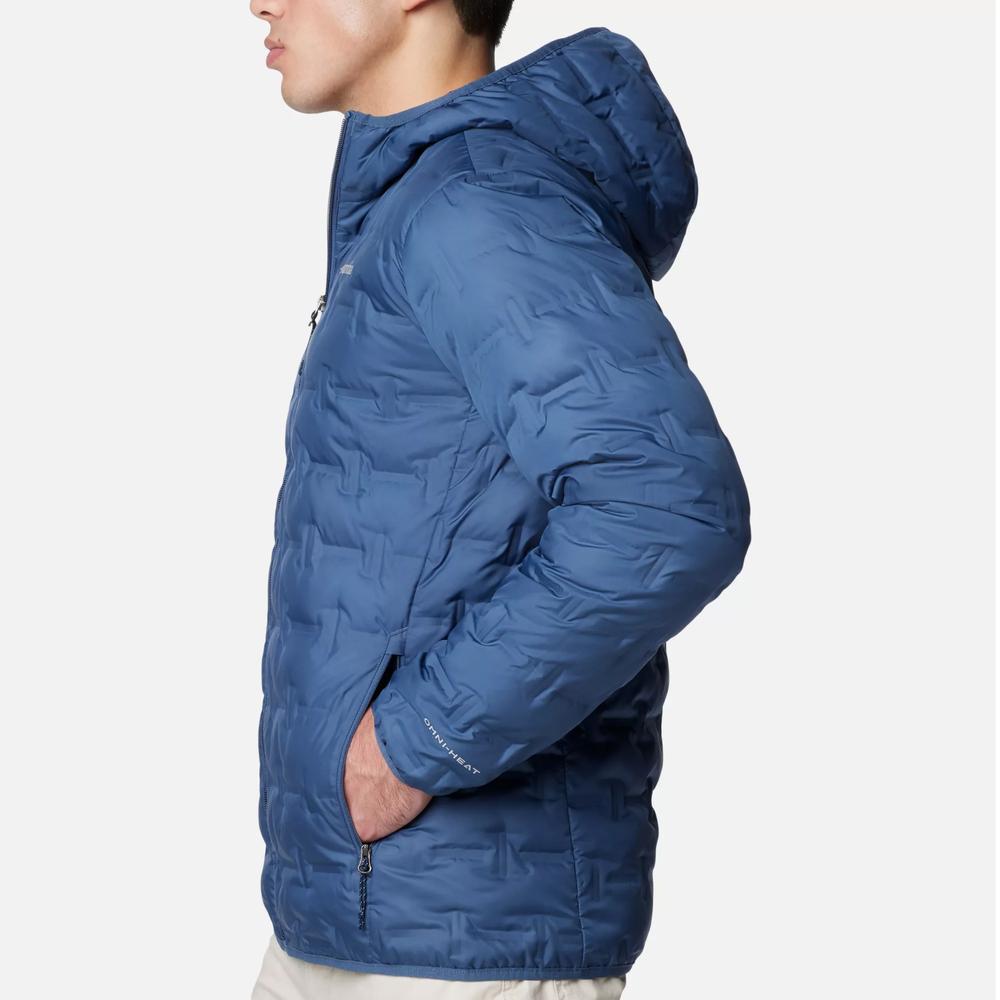 Bunda Columbia Delta Ridge II Down Hooded 2086222478 - modré
