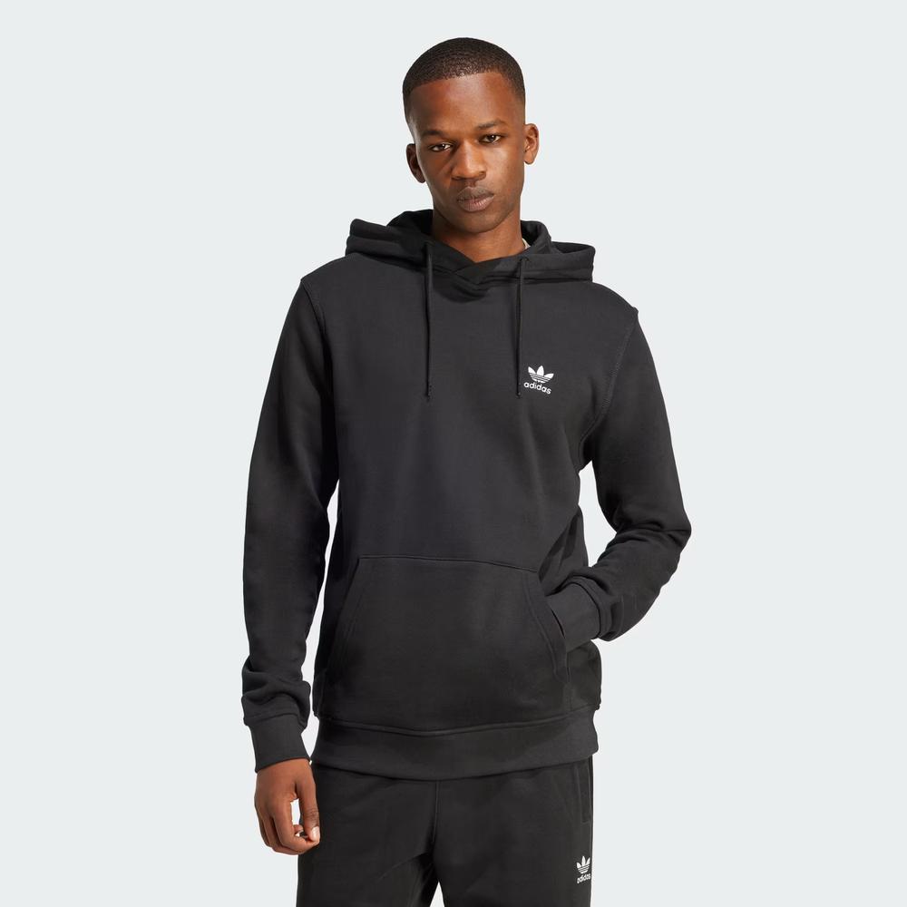 Mužský blúza adidas Originals Trefoil Essentials Hoodie French Terry JD2404 - čierne
