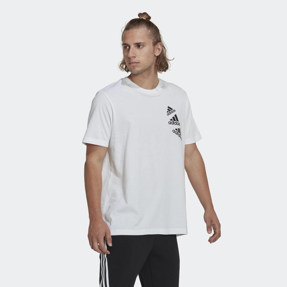 Tričko adidas Essentials BrandLove HL9386 - biele