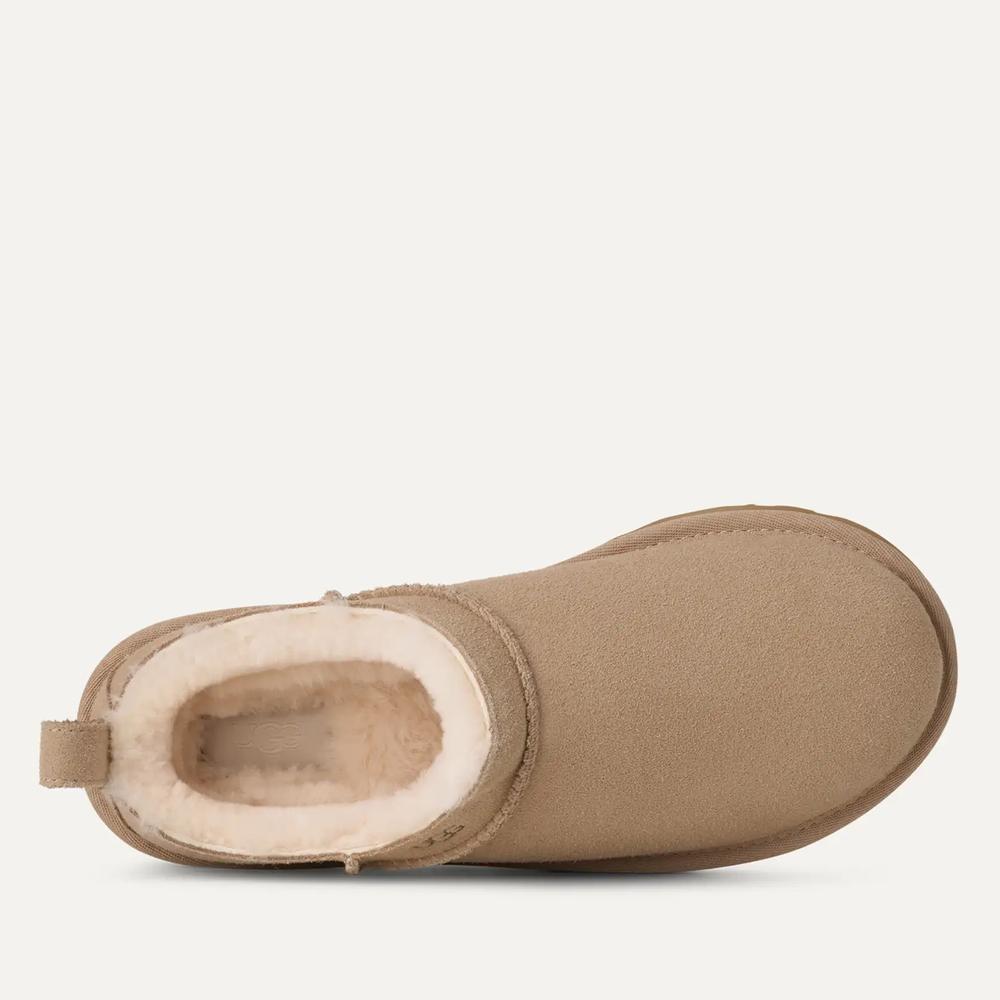 Topánky dámske Ugg Classic Micro Boot 1173891-SAN - béžové