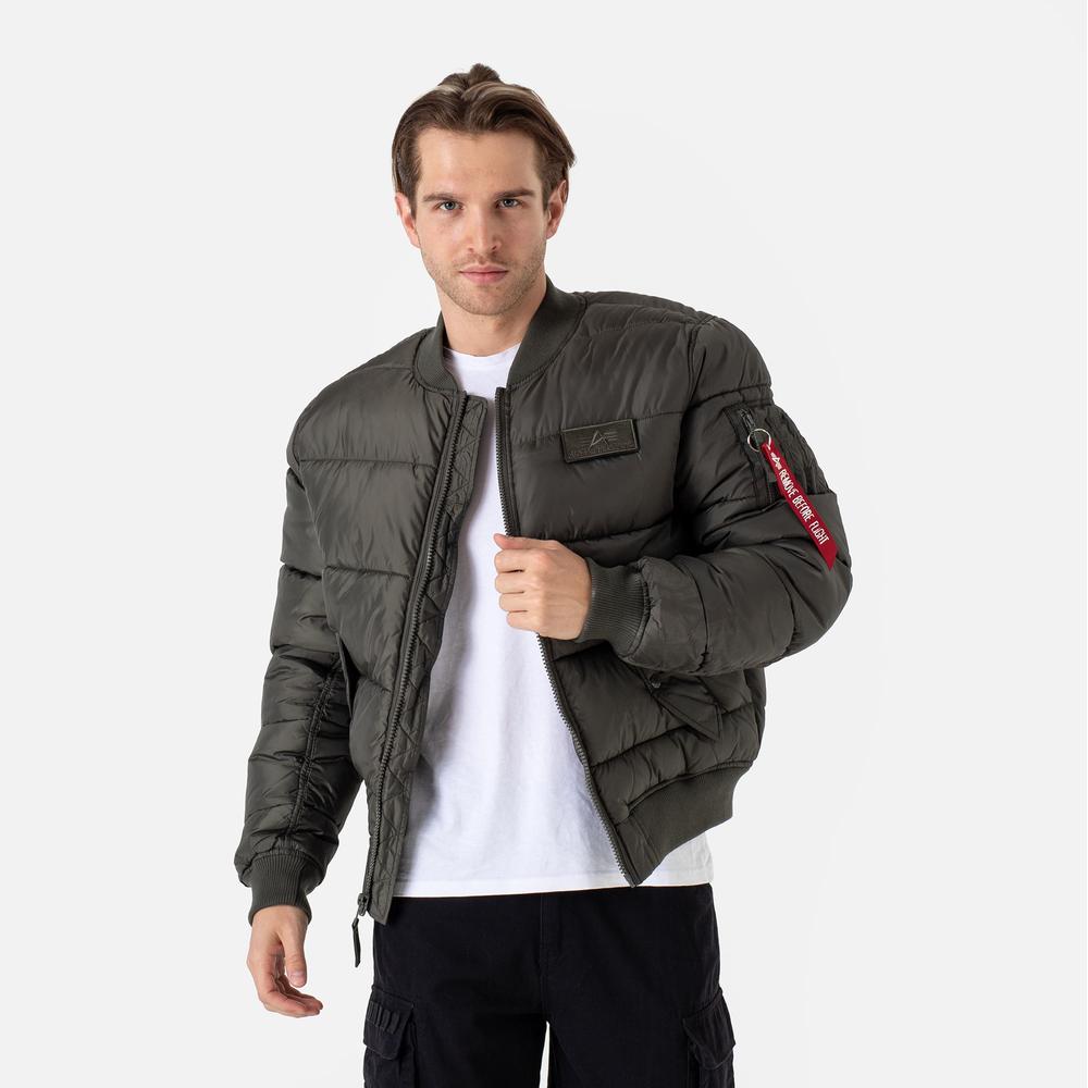 Bunda Alpha Industries MA-1 Puffer Bomber 138116142 - zelené