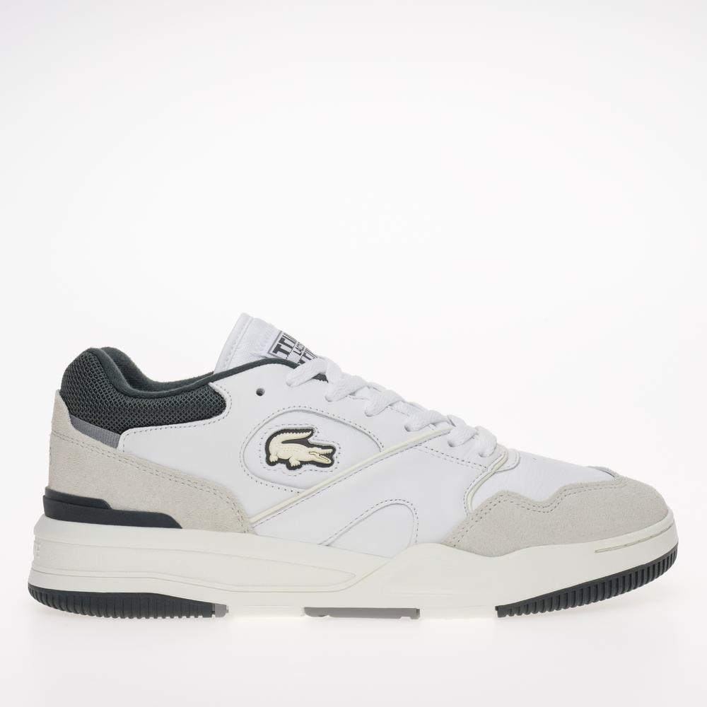 Topánky Lacoste Lineshot Mesh Collar Leather Trainers 746SMA0088-1R5 - biela