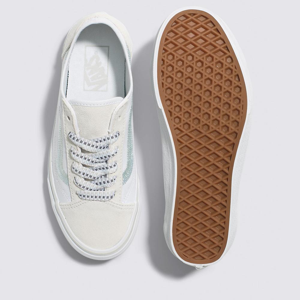 Topánky Vans Old Skool Tapered Embroidery VN0005UGW001 - biele