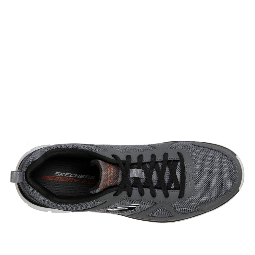 Pánske topánky Skechers Track 52631CCBK - šedý