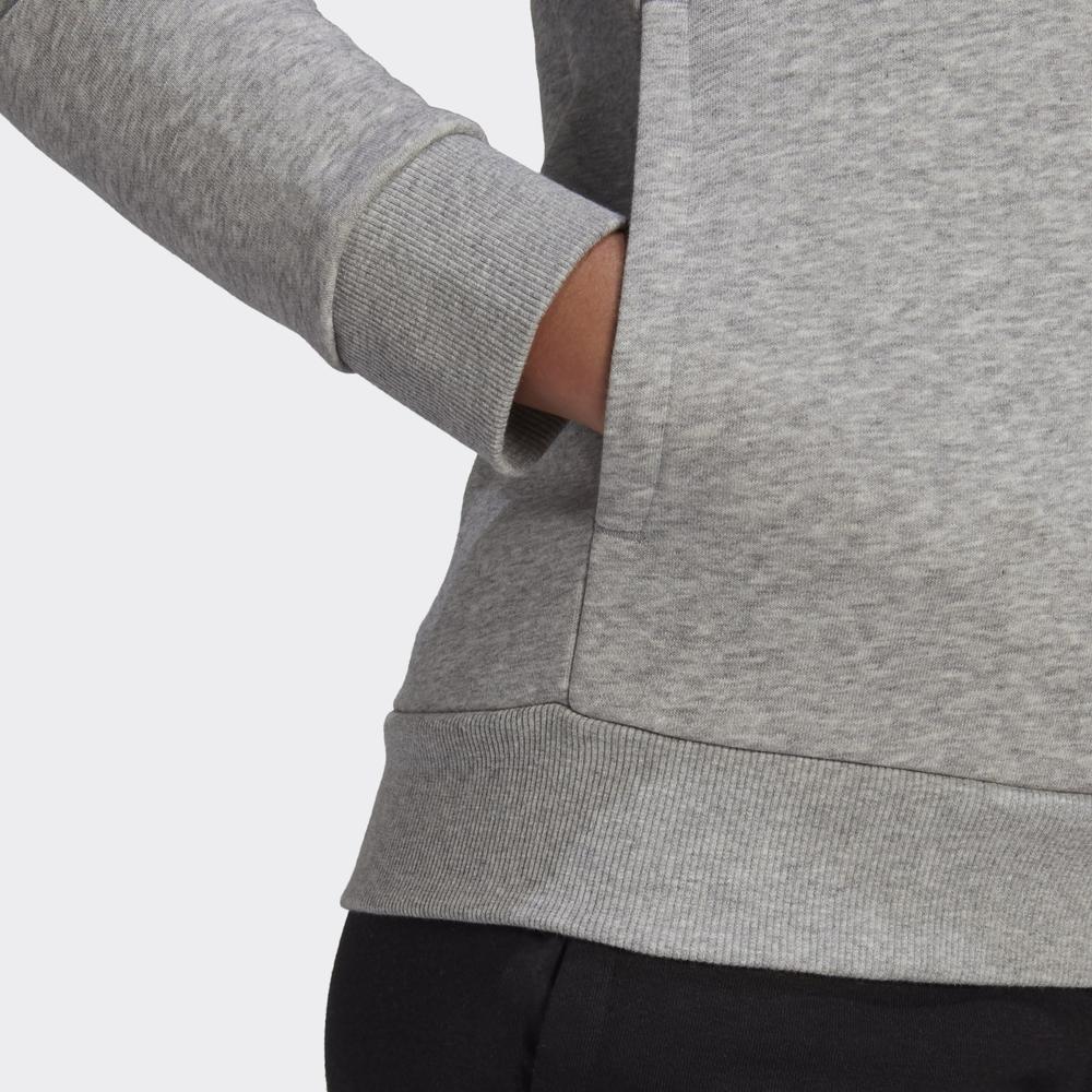 Blúza adidas Loungewear Essentials Logo Fleece Hoodie GL0719 - šedý