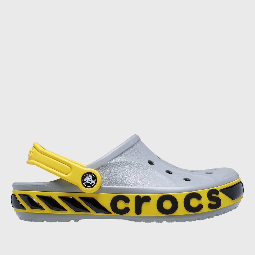 Klapky Crocs Bayaband Racer Band Clog 211182-007 - šedý