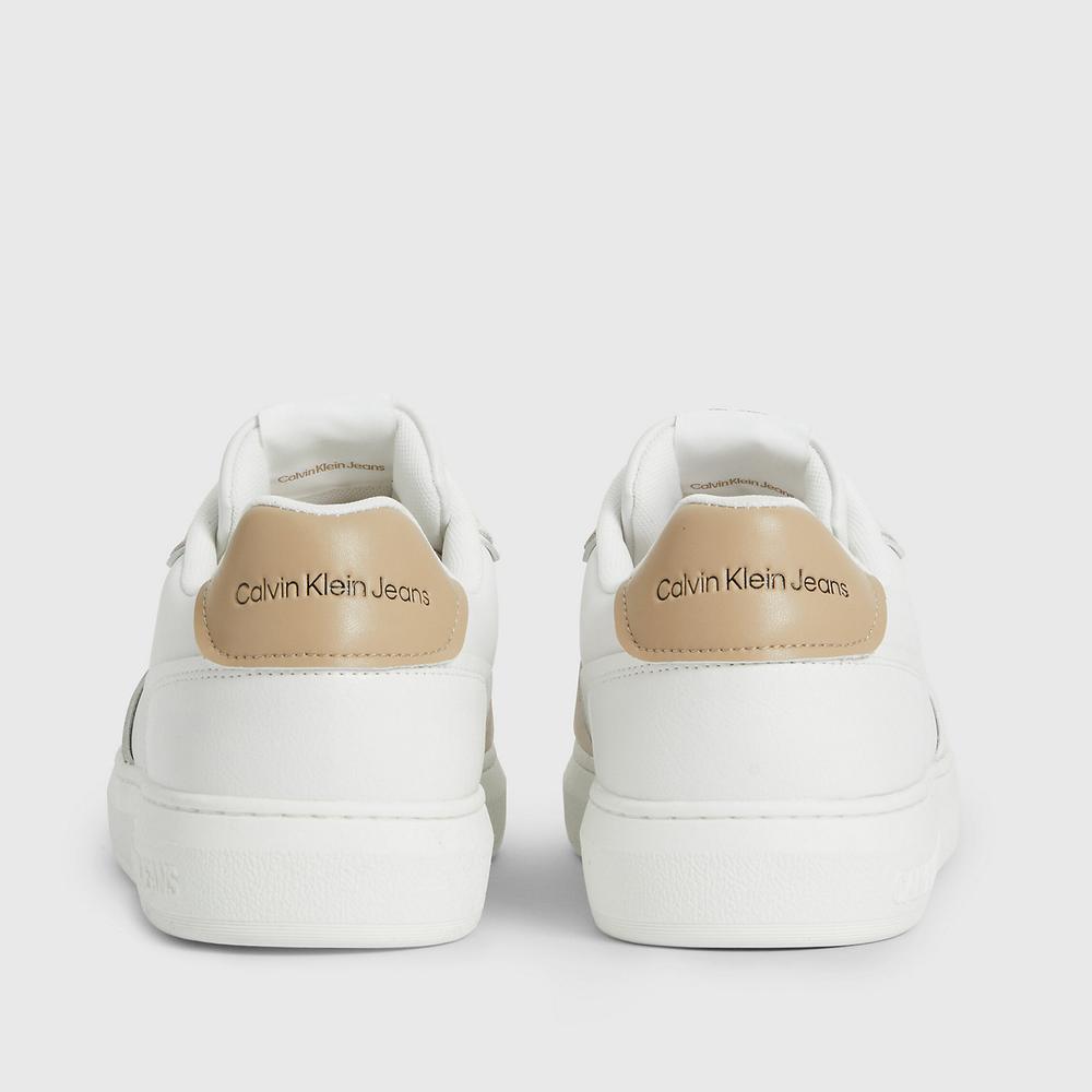 Topánky Calvin Klein Casual Cupsole Irregular Lines YM0YM00606-0LA - biele