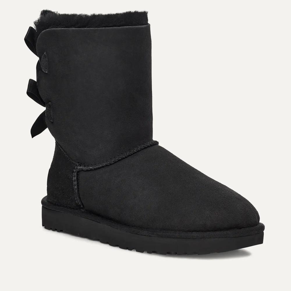 Topánky dámske UGG W Bailey Bow II 1016225-BLK - čierne