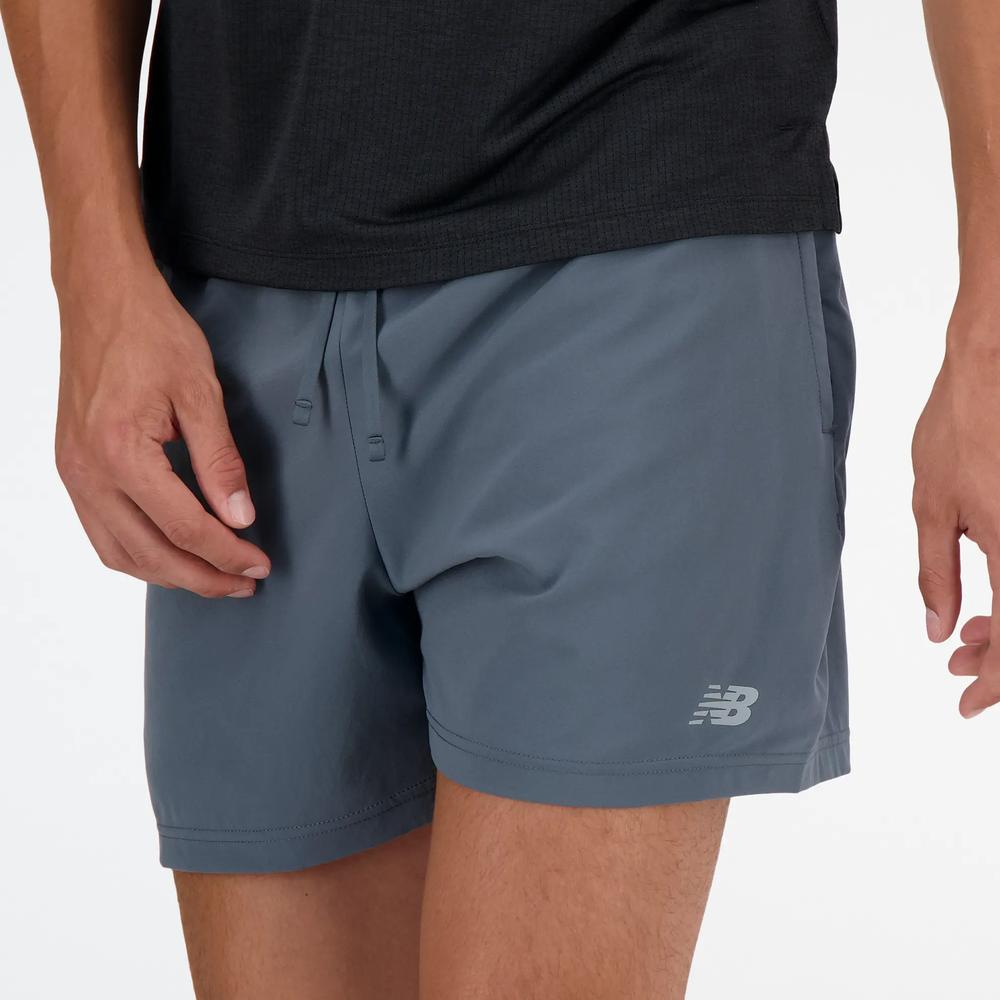 Pánske šortky New Balance MS41227GT - šedý