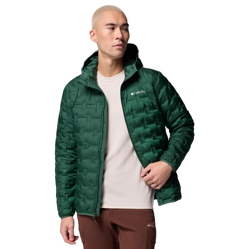 Mužský bunda Columbia Delta Ridge II Down Hooded 2086222375 - zelené