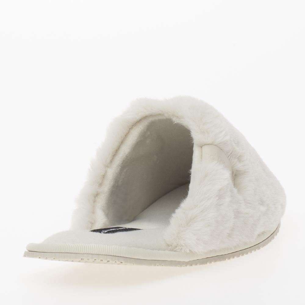 Topánky Calvin Klein Hotel Slipper Fur After Glow YW0YW01593-ACF - biele