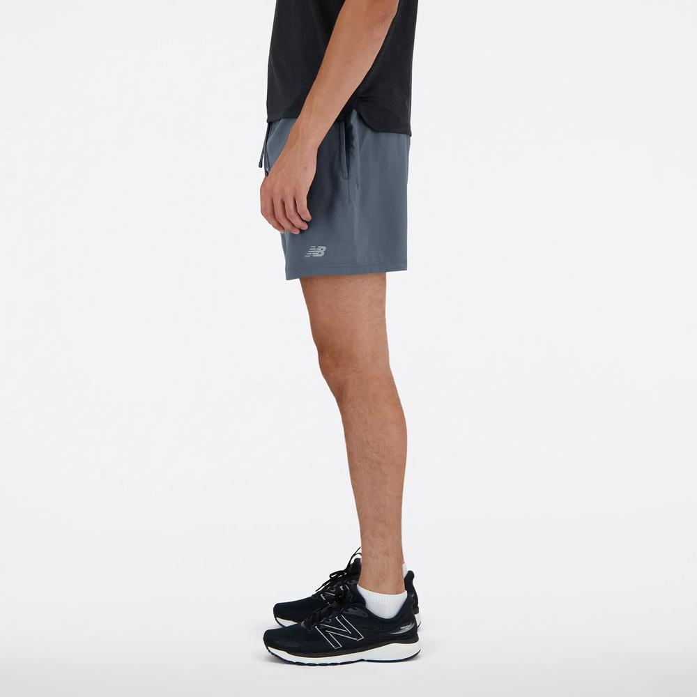 Pánske šortky New Balance MS41227GT - šedý