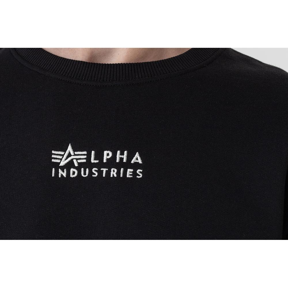 Blúza Alpha Industries Organics EMB Sweater 118316649 - čierne