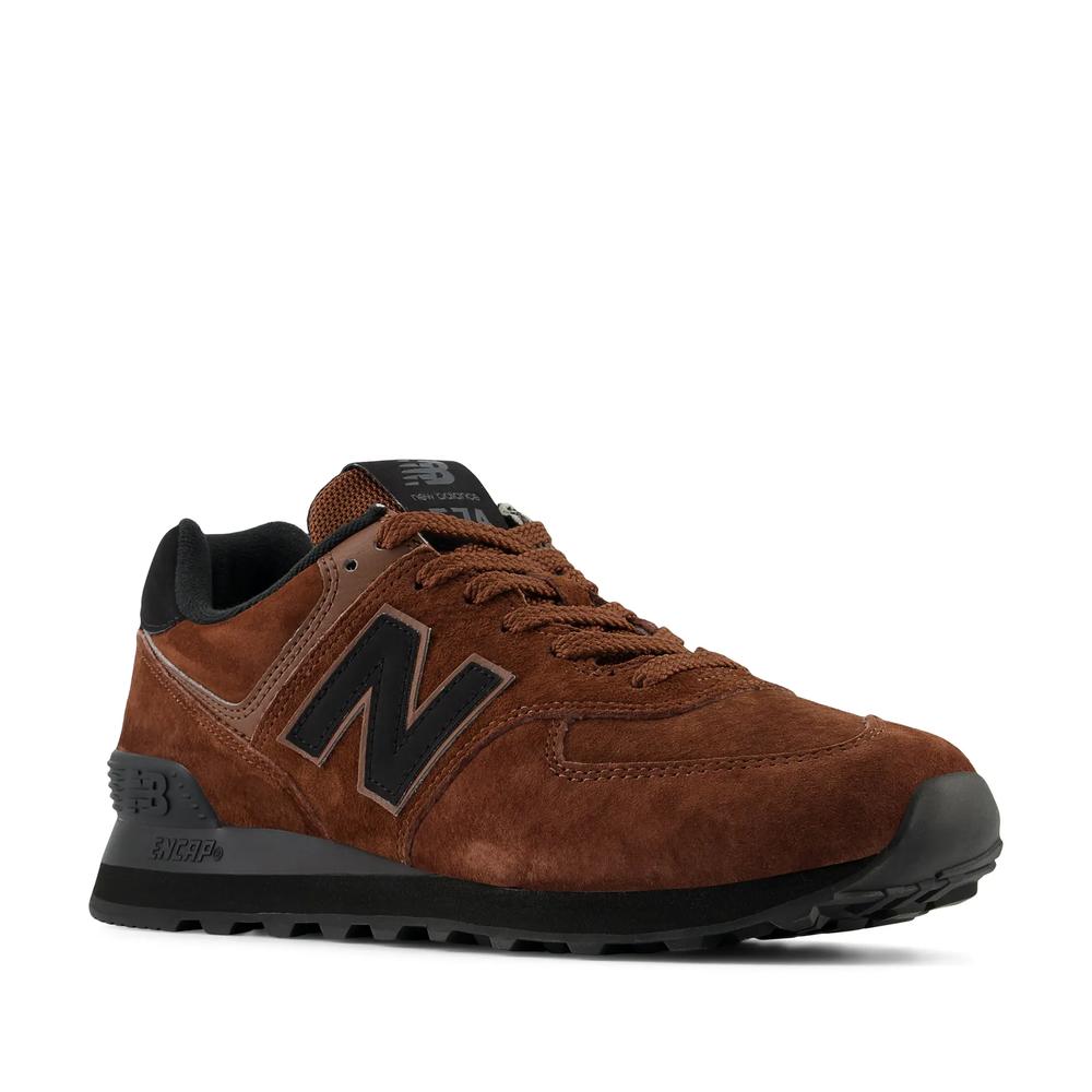 Topánky New Balance U574LEB - hnedé