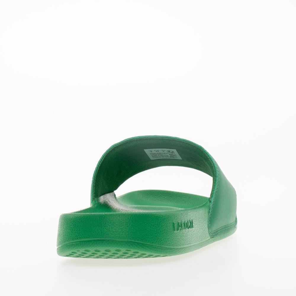 Klapky Lacoste Serve Sliders 749CMA0041-1R7 - zelené
