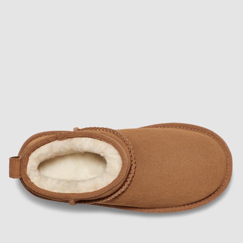 Detské topánky Ugg Classic Ultra Mini Platform 1157791K-CHE - hnedé