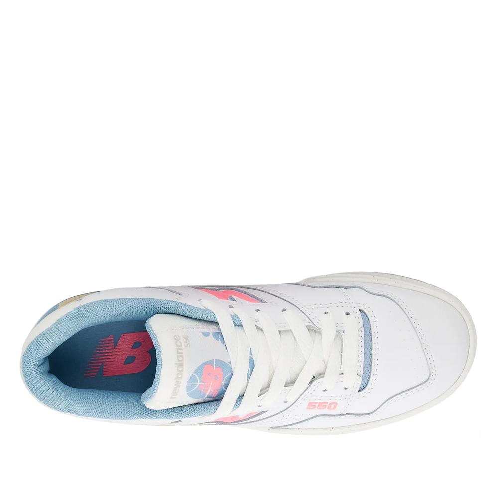 Detské topánky New Balance GSB550EP – biele
