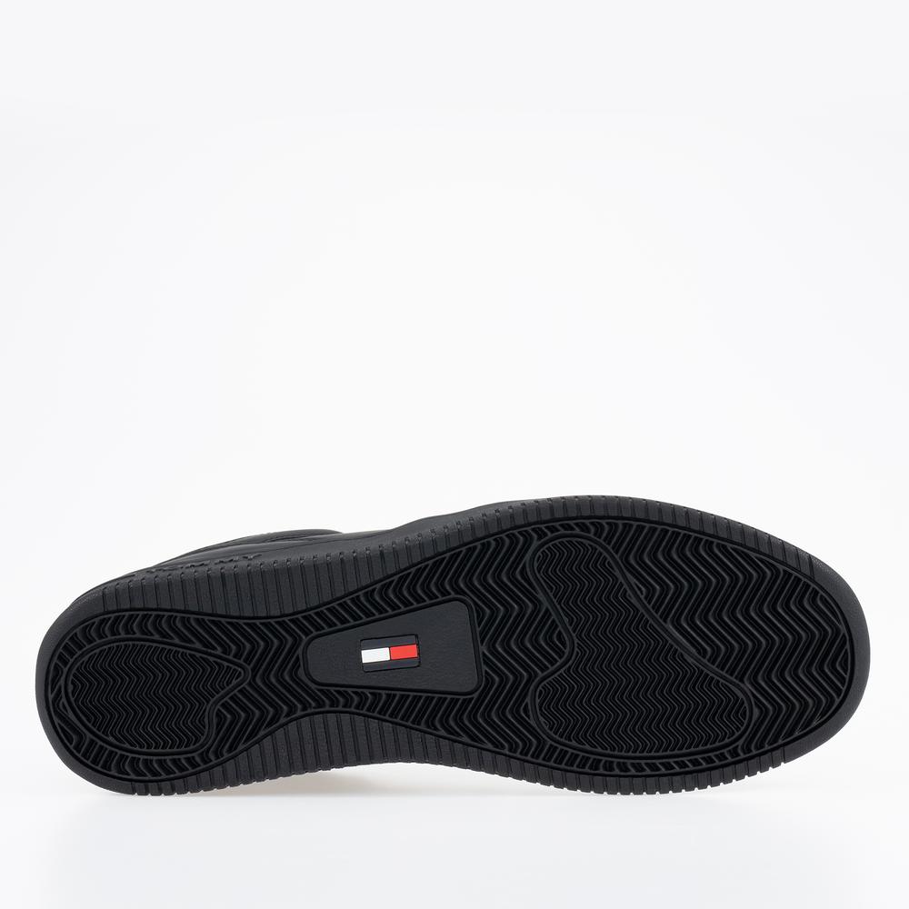 Topánky Tommy Jeans Retro Basket EM0EM00955-0GK - čierne